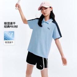 PUMA 童装2026夏季新儿童短袖T恤Polo领休闲时髦