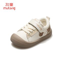 牧童 儿童学步鞋春秋卡通女孩幼儿园室内鞋宝宝机能软底男童帆布鞋