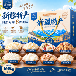 陪新疆特产奶疙瘩礼盒1600g奶制品奶酪干果零食大礼包中秋节伴手礼