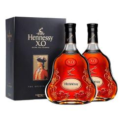 酩悦轩尼诗 轩尼诗法国白兰地干邑X.O 700ml 法国进口经典双支