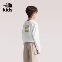 北面 儿童长袖t恤青少年运动纯棉t恤户外透气新款TheNorthFace8JM9