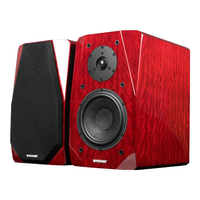 天逸 TD-9 2.0声道高保真HI-FI书架音箱 红色
