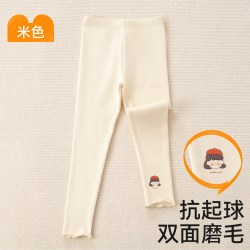 棉奇熊 女童打底衫宝宝2026新款纯棉半高领冬装上衣儿童加厚磨毛内穿秋衣