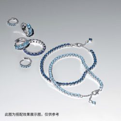 PANDORA 浅蓝简约耳环度假风个性简约时尚情侣
