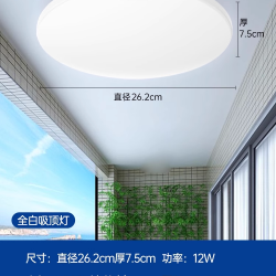 公牛 LED感应吸顶灯 12W 白光