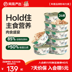 网易严选 全价主食罐猫粮 三文鱼罐85g*24罐