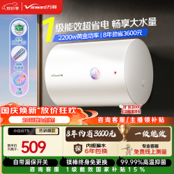 万和 电热水器60升2200W一级能效速热租房大水量专利防电墙