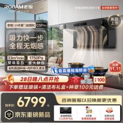 老板 小环翼顶侧环吸机皇33大吸力抽吸排油烟机家用上门安装静音C5P C5烟灶套装