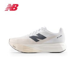 new balance NBSC Elite v5专业运动竞速碳板减震跑步鞋 标准鞋楦D 米色/白色 男款 MRCELLD5 41.5