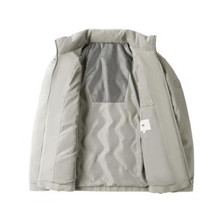 海澜之家 山不在高系列 90绒压胶立领羽绒服 浅灰 2XL