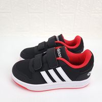百亿补贴：adidas 儿童春秋经典百搭防滑耐磨魔术贴休闲板鞋B75960