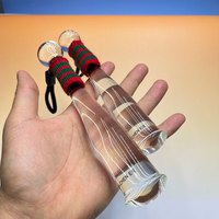 新款手动捣蒜棒家用研磨器+高硼硅实心玻璃不发霉+配件 实心玻璃棒 3cm*17.5cm