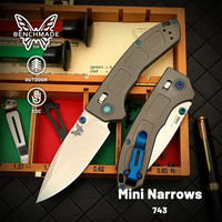 BENCHMADE 班奇梅德蝴蝶美国原装进口折叠刀户外野营装备超薄EDC便携刀具743