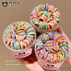 小猪班纳 皮筋儿童小女孩头绳不伤头发发圈高弹力马尾耐用发绳印花