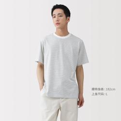 無印良品 MUJI 无印良品 男式 天竺编织圆领短袖T恤男士男款男装夏季打底衫