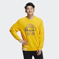 限尺码：adidas NEO 男子针织圆领卫衣 宽松套头衫