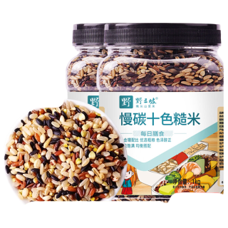 野三坡 十色糙米 1kg*2罐 杂粮