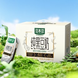 豆本豆 纯黑豆奶250ml*12盒不添加蔗糖植物营养早餐豆奶饮品