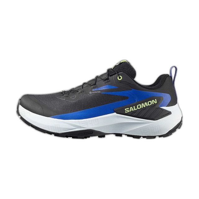 户外徒步：萨洛蒙 GENESIS GTX耐磨防水低帮越野鞋男款黑蓝色 492214