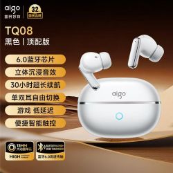 爱国者 CQ16 蓝牙6.0 黑色 耳夹式耳机