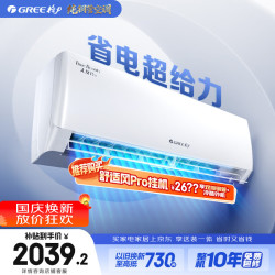 格力 天仪Pro系列 KFR-26GW/NhGt1BGj 新一级能效 壁挂式空调 大1匹