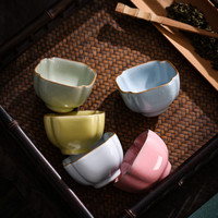 汝窑主人杯个人专用杯子品茗杯陶瓷功夫单杯套装四方杯汝瓷茶杯碗