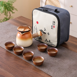 盆生花道 烤奶茶罐罐壶围炉煮茶壶器具可明火干烧侧把壶围炉煮茶器具