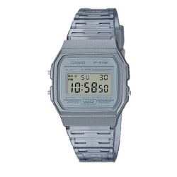 CASIO 手表小方块简约复古防水男女情侣电子学生手表 F-91WS-8DF