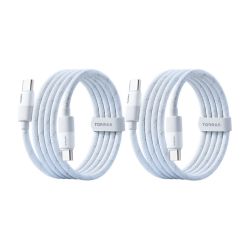 图拉斯 60W 双Type-C编织数据线 1.2m 2条装