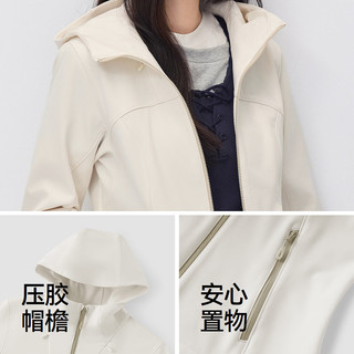 森马 防泼水摇粒绒连帽夹克 女款 2026