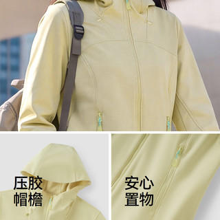 森马 防泼水摇粒绒 修身连帽夹克 女