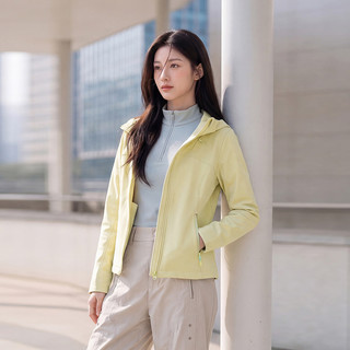 森马 防泼水摇粒绒 修身连帽夹克 女