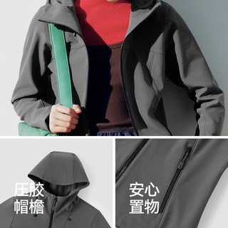 森马 防泼水摇粒绒连帽夹克 女款 2026
