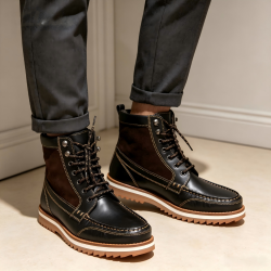 Clarks 英伦风马丁靴 黑色+棕色 40