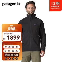 Patagonia 男士户外R2抓绒衣透气保暖抓绒夹克开衫外套TechFace 83627 BLK 抓绒摩擦易起球浮绒 S 164/175(CM)  60/69(KG)