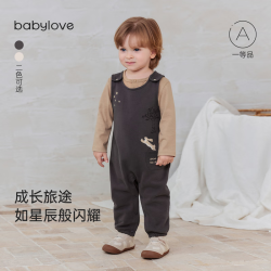 Babylove 星跃童话-深灰 73 宝宝背带裤