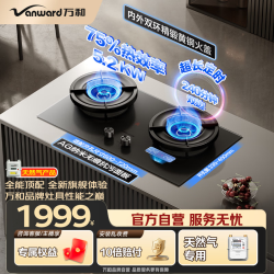 万和（Vanward）嵌入式家用燃气灶双灶5.2KW大
