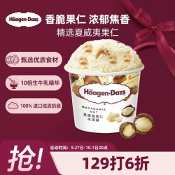 哈根达斯 Haagen-Dazs）经典夏威夷果仁口味冰淇淋 100ml/杯 雪糕