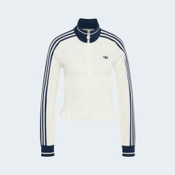 adidas 三叶草女子新款蕾丝提花时尚百搭荷叶边运动休闲外套 KX6899 KX6899 S