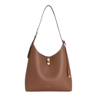 CHARLES & KEITH CK2-40701758 大容量子母托特包 巧克力色 L