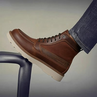 Timberland 男鞋马丁靴秋冬户外通勤运动休闲鞋轻量中帮复古美式工装靴 铁锈色/A6CE2EM6 40