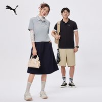 PUMA 吸湿速干运动短袖Polo衫男修身休闲上衣528700彪马puma官方奥莱