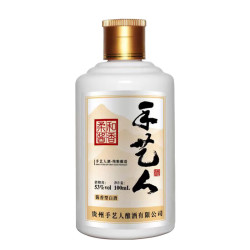 手艺人 柔和酱香 小酒版 53度 酱香型白酒 100ml 53度 100mL 1瓶