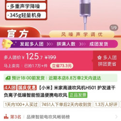 小米 米家 吹风机H501