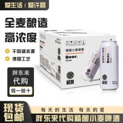 胖东来 啤酒代购精酿小麦啤酒德国工艺整箱DL啤酒500ml*12