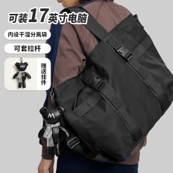 victoriatourist 电脑包手提17英寸笔记本包通勤斜挎包男苹果联想华为大容量公文包