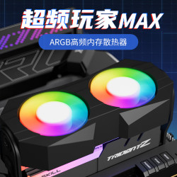 动力火车 Z-X5内存条散热器风扇黑色ARGB神光同步塔式电脑机箱风冷 支持DDR5/DDR4/DDR3/DDR2/DDR