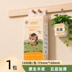润相印桂韵德保矮马悬挂式抽纸1200张/包抽纸320张/包*6包5层纸巾