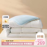 水星家纺 A类大豆四季被芯十二孔纤维被子春秋大豆被褥 云柔PLUS大豆抗菌四季被200×230cm