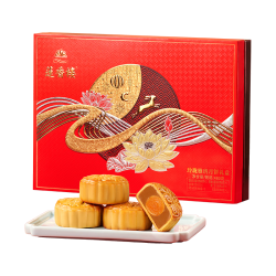 莲香楼 玲珑雅月广式月饼礼盒 480g 6味6饼